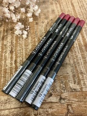 Bundle of 5 Jordana Lipliner Lip Liner Pencil #12 “Mulberry” NOS SEALED